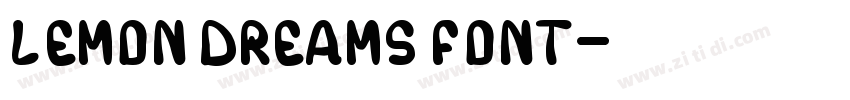 Lemon Dreams font字体转换